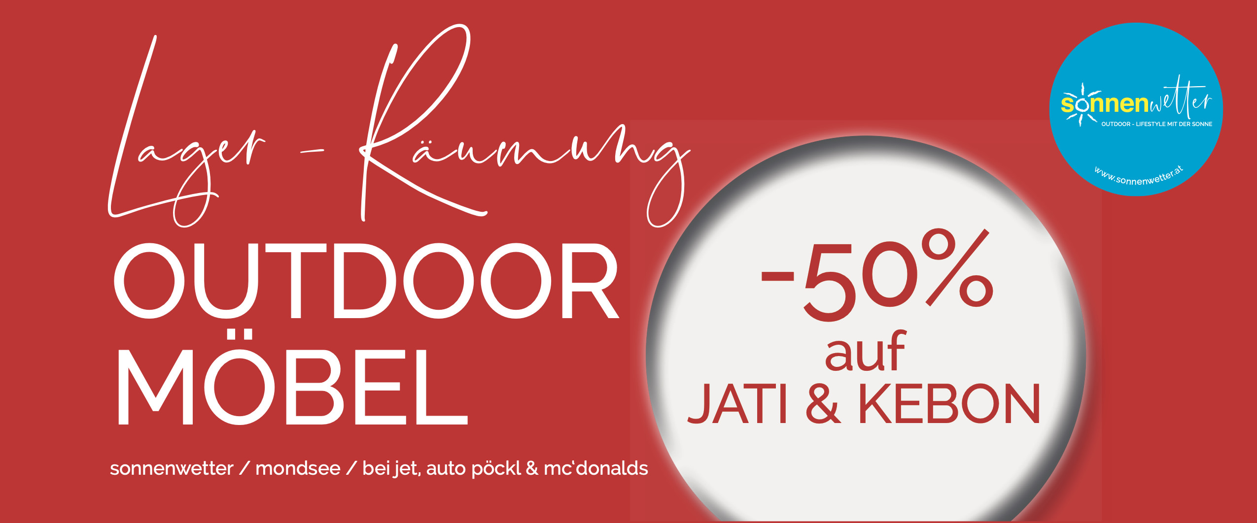 Lagerabverkauf Gartenmöbel